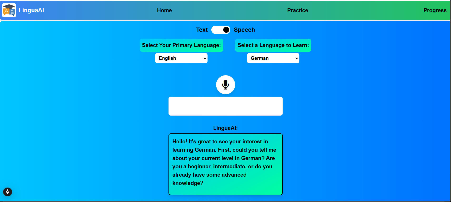 LinguaAI: Language Learning App